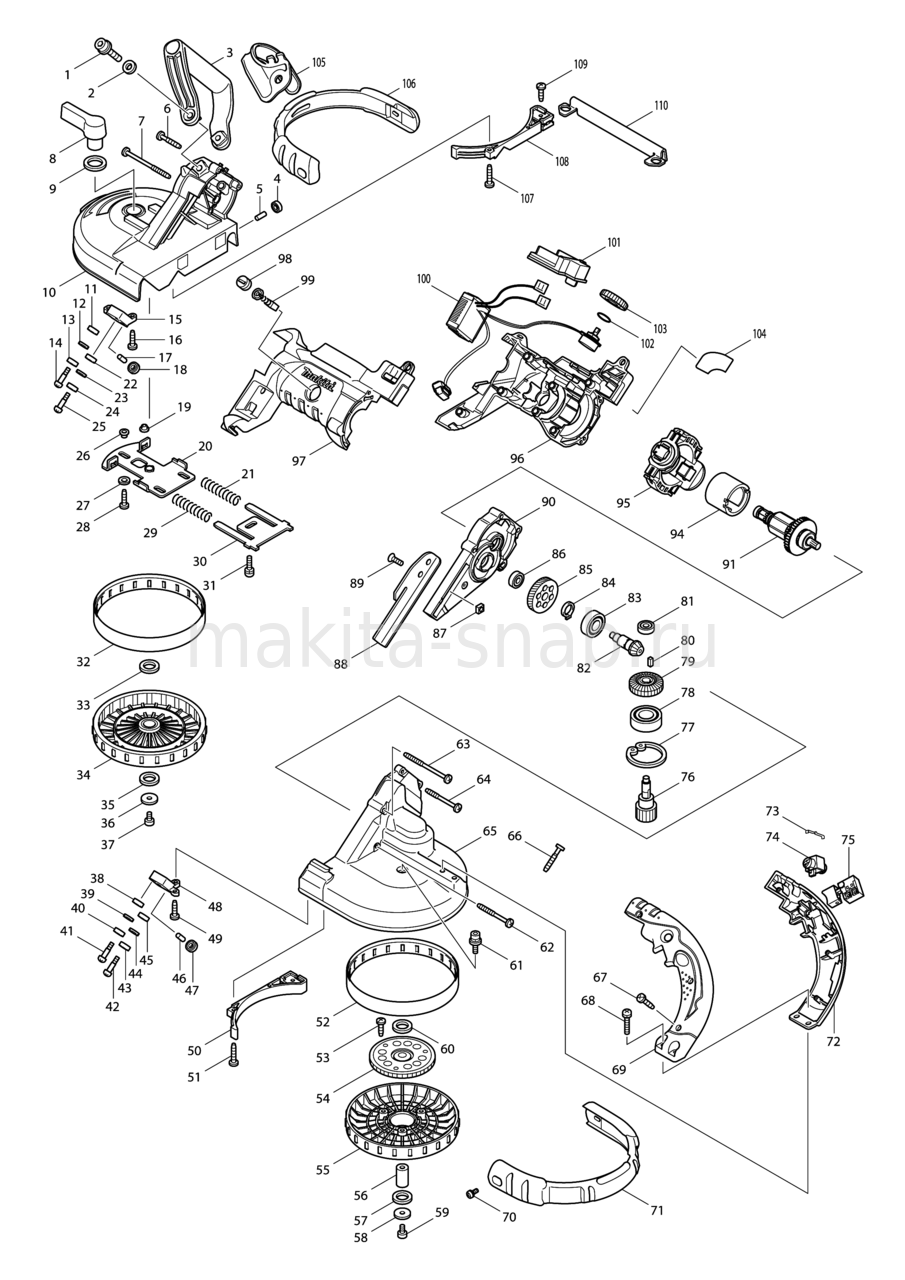 Запчасти макита. Dallas TX Makita Parts.