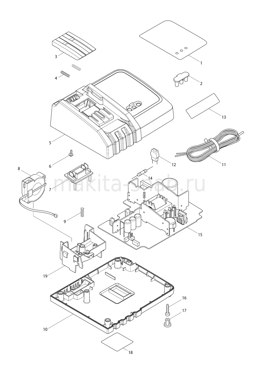 Makita dc18rc t схема