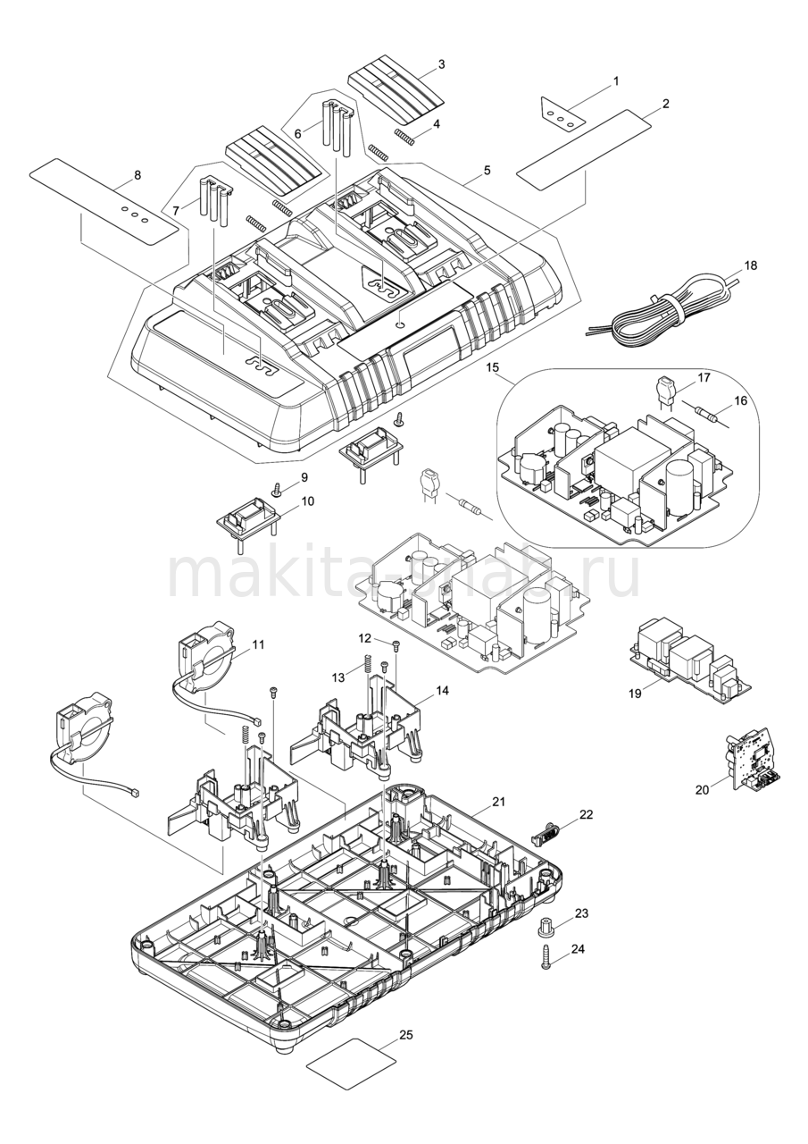 Makita dc18sd схема