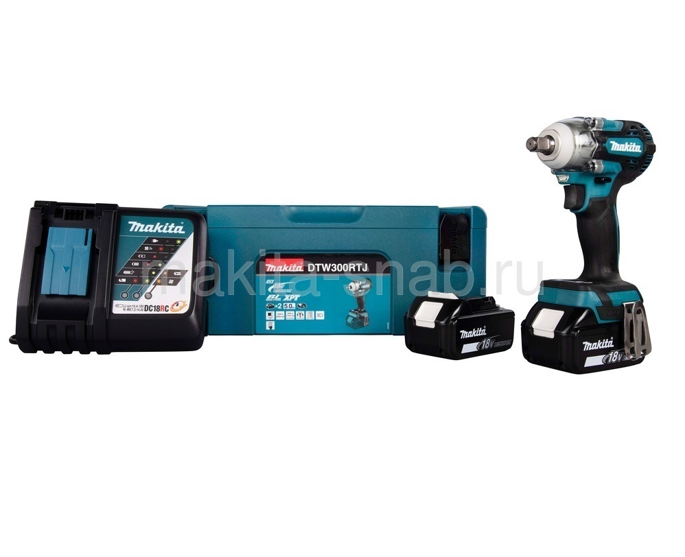 Аккумуляторный ударный гайковерт Makita DTW300RTJ