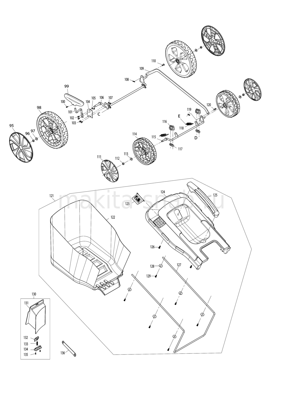 Makita elm3720 схема