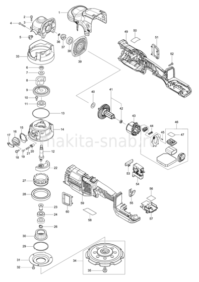 Деталировка(Запчасти) Makita DPO600