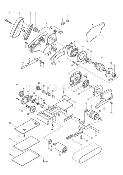 Деталировка(Запчасти) Makita 9924DB