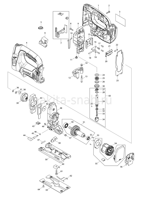 Деталировка(Запчасти) Makita DJV182