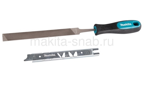 Плоский напильник с рукояткой и шаблоном Makita D-70998