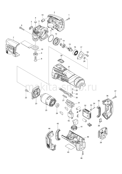 Деталировка(Запчасти) Makita BTM50