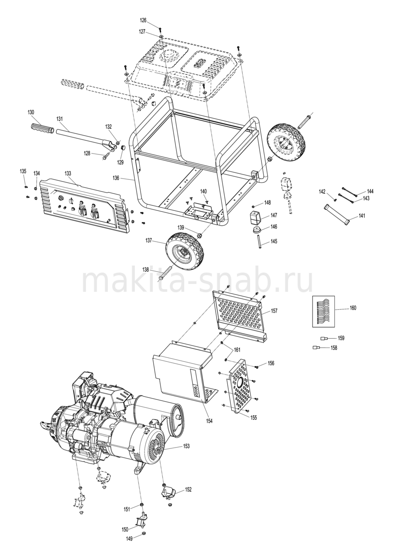 Деталировка(Запчасти) Makita EG4550A 1246332705