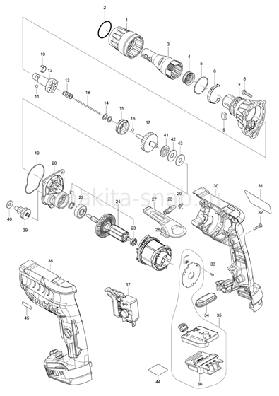 Деталировка(Запчасти) Makita DFS250