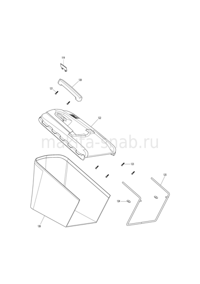 Деталировка(Запчасти) Makita ELM3800 1248357105