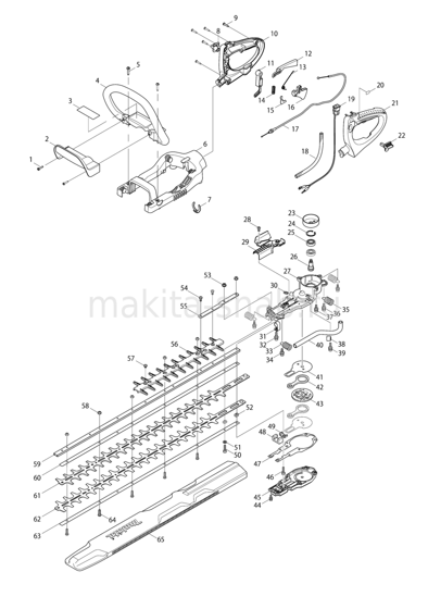 Деталировка(Запчасти) Makita EH7500W