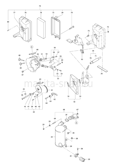 Деталировка(Запчасти) Makita EG601A 1246344705