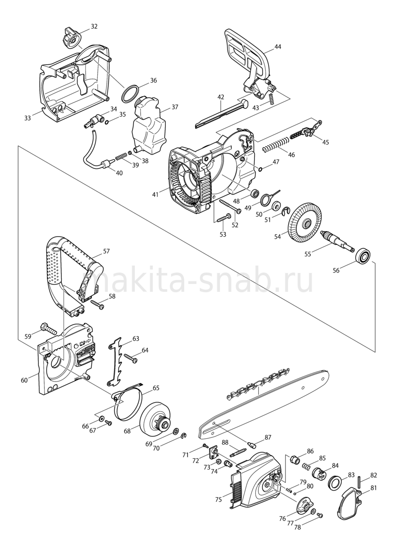 Деталировка(Запчасти) Makita UC4030A 1283545505