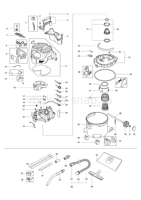 Деталировка(Запчасти) Makita VC3012L