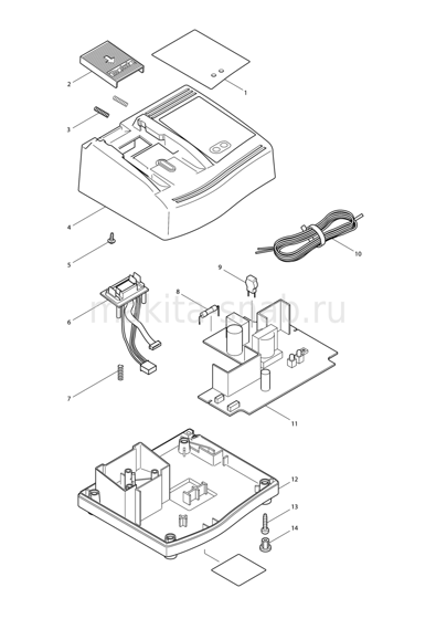 Деталировка(Запчасти) Makita DC24WA