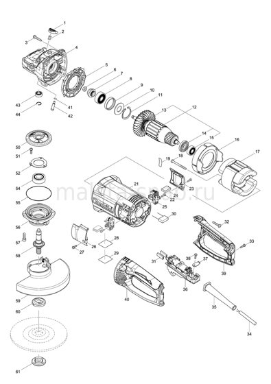 Деталировка(Запчасти) Makita GA7062