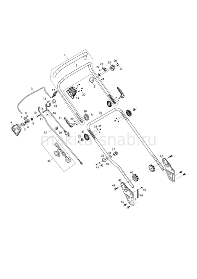 Деталировка(Запчасти) Makita ELM4121