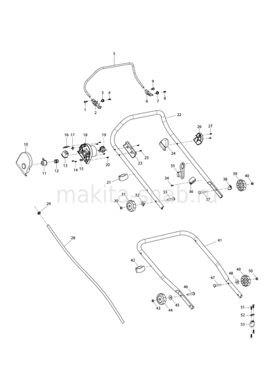 Деталировка(Запчасти) Makita ELM4110