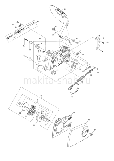 Деталировка(Запчасти) Makita DCS4610 1232876905