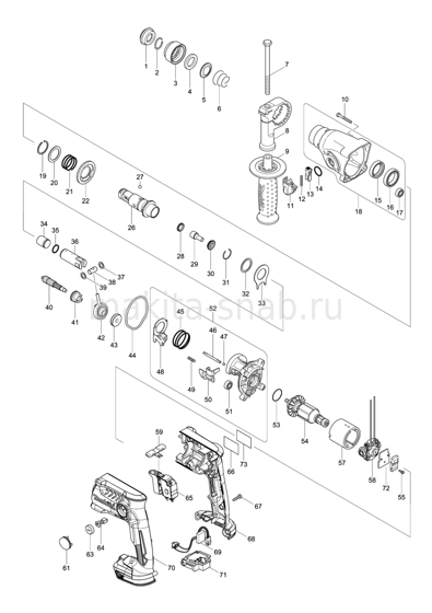 Деталировка(Запчасти) Makita DHR165