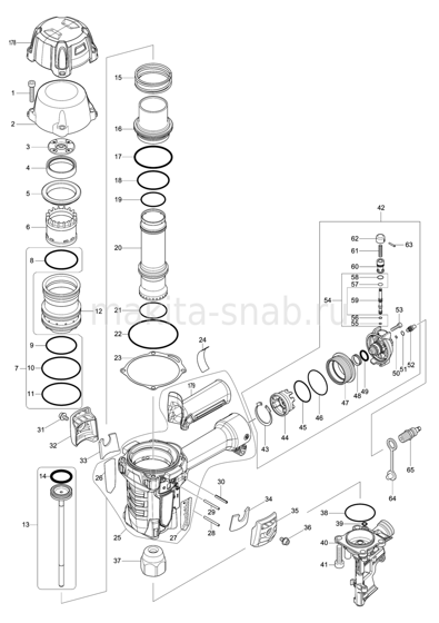 Деталировка(Запчасти) Makita AN935H