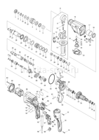 Деталировка(Запчасти) Makita HR2611F