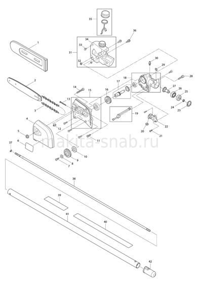 Деталировка(Запчасти) Makita EY400MP