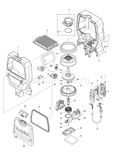 Деталировка(Запчасти) Makita DVC260