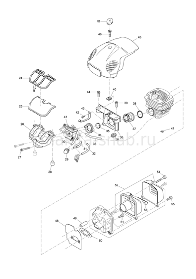 Деталировка(Запчасти) Makita EA3502S 1246195305