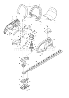 Деталировка(Запчасти) Makita UH6580