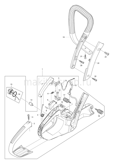 Деталировка(Запчасти) Makita DCS500