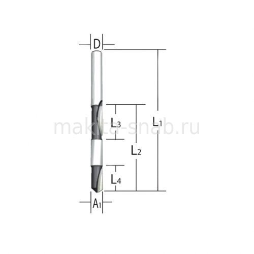Фреза для двухсторонней окантовки Makita 793061-4