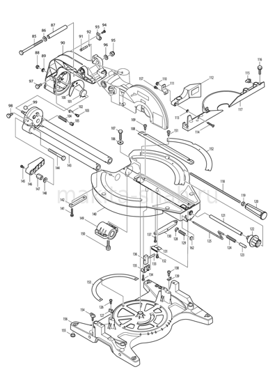 Деталировка(Запчасти) Makita LS1013 1277075105