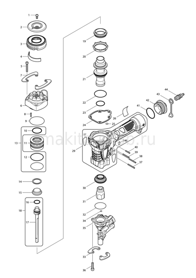 Деталировка(Запчасти) Makita AN450H