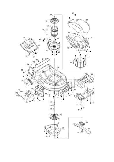 Деталировка(Запчасти) Makita ELM4620 1248369505