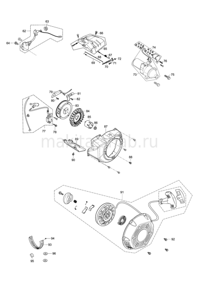 Деталировка(Запчасти) Makita EG4550A 1246332305