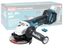 Аккумуляторная углошлифовальная машина Makita DGA518ZU Bluetooth