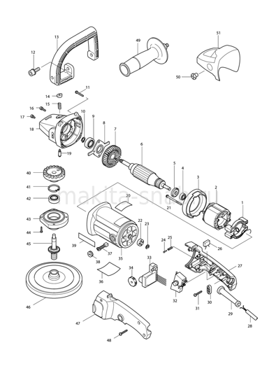 Деталировка(Запчасти) Makita 9227CB