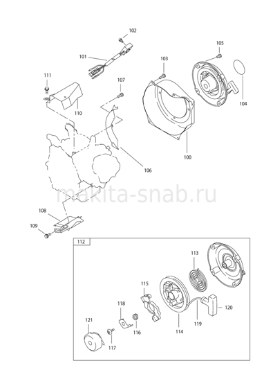 Деталировка(Запчасти) Makita EG321A 1246304905