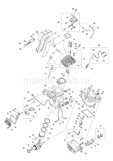 Деталировка(Запчасти) Makita EK7651H 1246374505