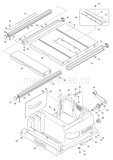 Деталировка(Запчасти) Makita 2704N 1142385105