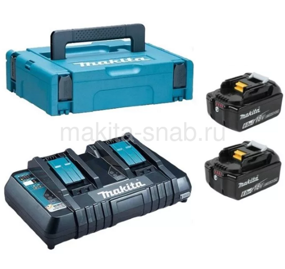 Набор PSK MKP3G182 (BL1860Bx2шт., DC18RD, кейс MAKPAC тип 3) Makita 198080-9 304237103