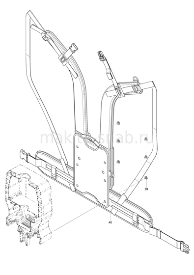 Деталировка(Запчасти) Makita DVC261 1245711105