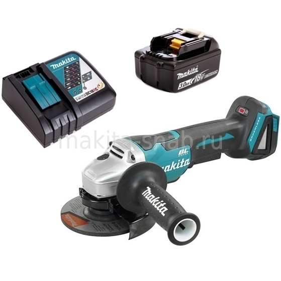 Аккумуляторная углошлифовальная машина Makita DGA505RF