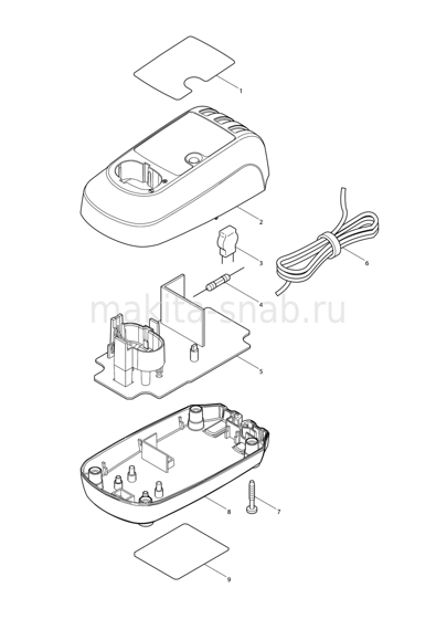 Деталировка(Запчасти) Makita DC07SA