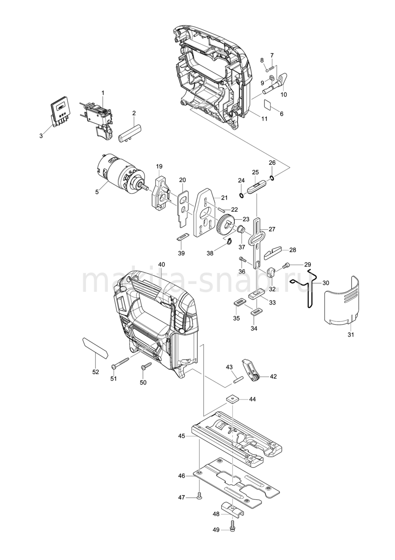 Деталировка(Запчасти) Makita JV101D