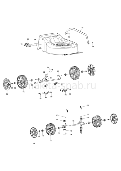 Деталировка(Запчасти) Makita ELM4110 1248358705