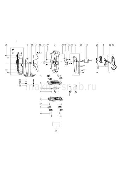 Деталировка(Запчасти) Makita CF100D