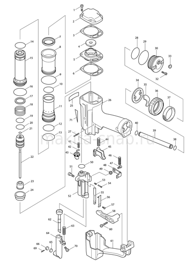 Деталировка(Запчасти) Makita AG125