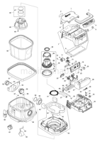 Деталировка(Запчасти) Makita DVC860L