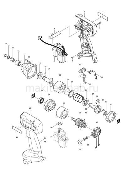 Деталировка(Запчасти) Makita 6916FD